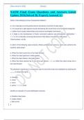 NASM Final Exam Questions and Answers Latest Update 2024&lpar;Solved By Expert&rpar; Assured A&plus;