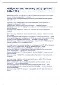 refrigerant and recovery quiz &vert; updated 2024-2025