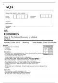 AQA AS ECONOMICS Paper 2 JUNE 2023 QUESTION PAPER AND MARK SCHEME