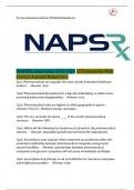 NAPSRx exam latest 2023-2024 272 Questions With Correct Answers Rated (A+)
