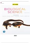Biological Science 7th Edition by Scott Freeman, Kim Quillin, Lizabeth Allison, Michael Black, Greg Podgorski , Emily Taylor, Jeff Carmichael - Complete, Elaborated and Latest Test Bank. ALL Chapters (1-53) Included and Updated for 2023   