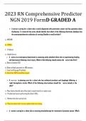 RN Comprehensive Predictor NGN 2019 Form D GRADED A+ with questions and100% correct answers
