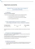 Samenvatting Algemene Economie - Micro (semester 1) + eigen notities