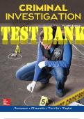 Criminal Investigation 12th Edition by Charles Swanson, Neil Chamelin and Leonard Territo Test Bank