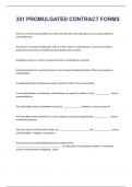 351 PROMULGATED CONTRACT FORMS EXAM 2023&sol;2024 WITH 100&percnt; CORRECT ANSWERS