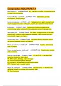 Geography AQA PAPER 1 Exam QUESTIONS & ANSWERS 2024&lpar; A&plus; GRADED 100&percnt; VERIFIED&rpar;