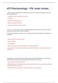 ATI Pharmacology &ndash; PN&comma; exam review&period;