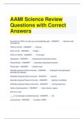 AAMI Science Review Questions with Correct Answers