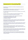 Assessment in Counseling 2023