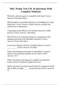 NKC Probie Test CH&period; 26 Questions With Complete Solutions