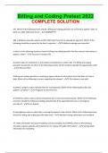 Billing and Coding Pretest 2022 COMPLETE SOLUTION