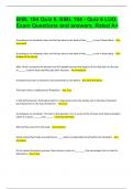 BIBL 104 Quiz 6&comma; BIBL 104 - Quiz 6 LUO&period; Exam Questions and answers&period; Rated A&plus;