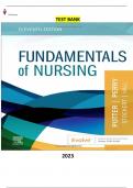 Test Bank for Fundamentals of Nursing 11th Edition by Patricia A. Potter, Anne G. Perry , Patricia A. Stockert & Amy Hall- Complete, Elaborated and Latest Test Bank. ALL Chapters (1-30) Included and Updated 5* Rated