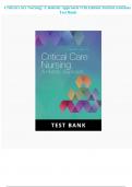 Critical Care Nursing: A Holistic Approach 11th Edition Morton Fontaine Test Bank