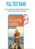 Test Bank For Psychiatric Nursing Contemporary Practice 6th Edition Boyd 9781451192438 | All Chapters with Answers and Rationals
