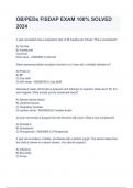 OB&sol;PEDs FISDAP EXAM 100&percnt; SOLVED 2024