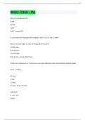 WGU C955 - PA Questions With 100&percnt; Correct Answers &vert; 2024 Update 