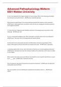 Advanced Pathophysiology Midterm 6501 Walden University Questions With 100&percnt; Correct Answers&period;