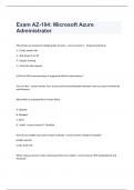 Exam AZ-104&colon; Microsoft Azure Administrator questions and complete correct answers 