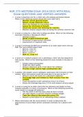 NUR 275 MIDTERM EXAM 2024&sol;2025 WITH REAL EXAM QUESTIONS AND VERFIED ANSWERS 