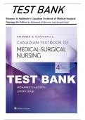 Test Bank for Brunner & Suddarth's Canadian Textbook of Medical-Surgical Nursing, 4th Edition (El Hussein, 2019), Chapter 1-74 | All Chapters