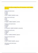 ASVAB Word Knowledge Exam 43 Questions with Verified Answers&comma;100&percnt; CORRECT