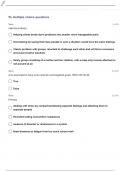LCSW (LICENSED CLINICAL SOCIAL WORK) EXAM QUESTIONS WITH VERIFIED ANSWERS