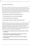 LCSW (LICENSED CLINICAL SOCIAL WORK) THERAPIST DEVELOPMENT EXAM QUESTIONS WITH VERIFIED ANSWERS