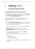 Samenvatting hoofdstuk 1: basis van psychodiagnostiek 