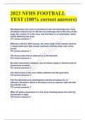2023 NFHS FOOTBALL TEST &lpar;100&percnt; correct answers&rpar;