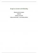 Samenvatting &plus; college aantekeningen -  Jeugd en Sociale ontwikkeling &lpar;PABA2210&rpar;