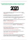 ATI CAPSTONE MED SURG &lpar;VERSION 1 & VERSION 2&rpar; LATEST 2022-2023 EACH VERSION CONTAINS 120 QUESTIONS AND CORRECT ANSWERS &vert; AGRADE 