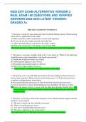HESI EXIT EXAM ALTERNATIVE VERSION 2 REAL EXAM 160 QUESTIONS AND VERIFIED ANSWERS 2023-2024 LATEST VERSION&sol;&sol; GRADED A&plus; 