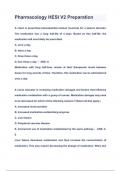Pharmacology HESI V2 Preparation Questions & Answers 2023&lpar;A&plus;GRADED 100&percnt;VERIFIED&rpar;