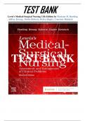 Test bank Lewis's Medical-Surgical Nursing 11th Edition Test Bank by Mariann Harding - All Chapters (1-68) | A+ Complete GUIDE 2022 -2023