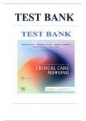 Test Bank For Introduction to Critical Care Nursing 8th Edition by Mary Lou Sole; Deborah Goldenberg Klein; Marthe J. Moseley 9780323641937 Chapter 1-31 Complete Guide. 2024