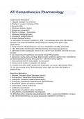 ATI Comprehensive Pharmacology Exam 2023/2024 Question & Answers Guaranteed A+