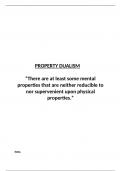 PROPERTY DUALISM ULTIMATE DOCUMENT