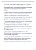 NASM PES QUALITY EXAM WITH APPROVED ANSWERS&period;