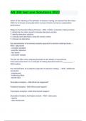 AN 300 test one Solutions 2023 