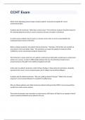 CCHT Exam 2024 with 100&percnt; correct answers