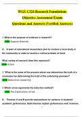 WGU C224 Research Foundations Objective Assessment Exam Latest Questions and Answers (2024 / 2025) (Verified by Expert)