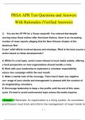 PRSA APR Test Latest Questions and Answers With Rationales (2024 / 2025) (Verified by Expert)