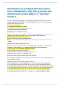 HESI RN EXIT EXAM COMPREHENSIVE HESI RN EXIT EXAM COMPREHENSIVE 2020  800&plus; QUESTIONS AND VERIFIED ANSWERS 2023-2024 LATEST UPDATES&sol;&sol; GRADED A&plus; 