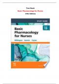 Test Bank For Basic Pharmacology for Nurses  19th Edition By Michelle Willihnganz, Samuel L Gurevitz, Bruce D. Clayton |All Chapters,  Year-2023/2024|