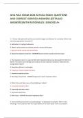 AHA PALS EXAM 2024 ACTUAL EXAM  QUESTIONS AND CORRECT VERIFIED ANSWERS &lpar;DETAILED ANSWERS&rpar;WITH RATIONALES &vert;GRADED A&plus;