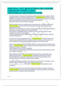 NFHS FINAL TEST 100 QUESTIONS AND ANSWERS VERIFIED BY EXPERT LATEST UPDATE2024&period;GUARANTEED SUCCESS&period;