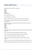 FLETC UPTP Test 1 2024 Questions & Correct  Answers Guaranteed A&period;