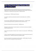 California Real Estate Bundled Exams with complete solution
