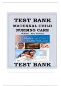 Test Bank For Maternal Child Nursing Care 7th Edition by Shannon E. Perry, Marilyn J. Hockenberry, Mary Catherine Cashion